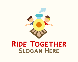 Kiddie Train Ride  logo design