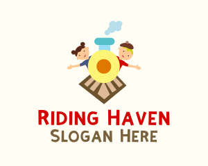 Kiddie Train Ride  logo design