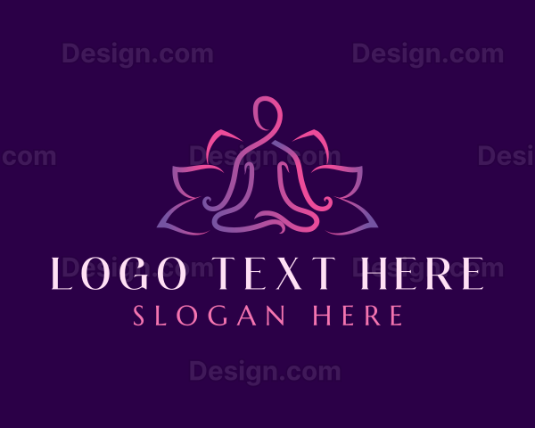 Wellness Lotus Yoga Logo