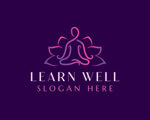 Wellness Lotus Yoga logo design