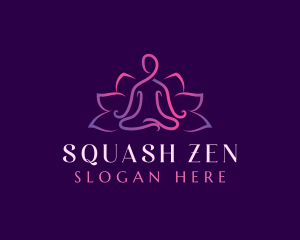 Wellness Lotus Yoga logo design