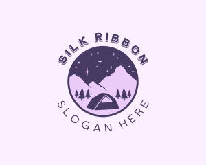 Mountain Camping Tent logo design