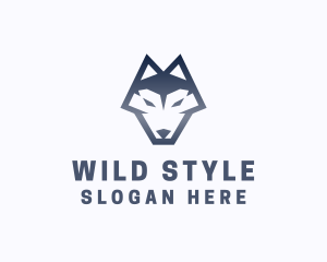 Wild Alpha Wolf logo design