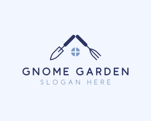 Garden Fork Trowel logo design