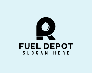 Oil Letter R logo