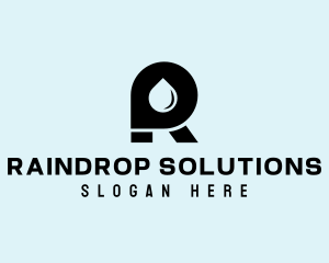 Oil Letter R logo design