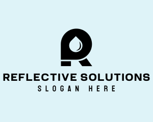 Oil Letter R logo design