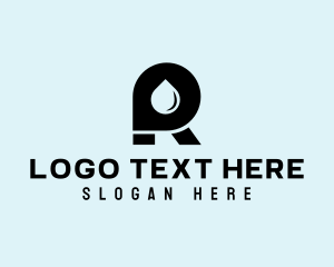 Gasoline - Oil Letter R logo design