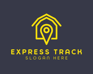 GPS Pin Logistics logo design