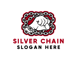 Chain Fist Hand  logo