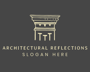 Doric Column Architecture logo design