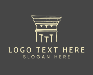 Company - Doric Column Architecture logo design