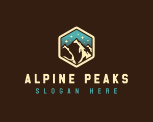 Outdoor Mountain Alpine logo design