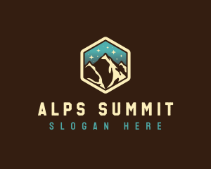 Outdoor Mountain Alpine logo design