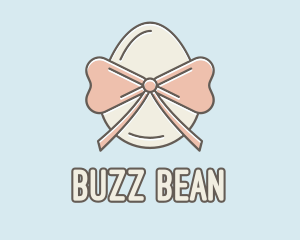 Ribbon Decorated Egg logo design