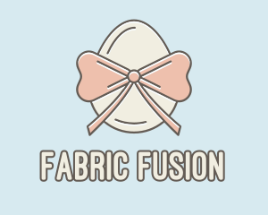 Ribbon Decorated Egg logo design