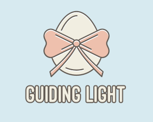 Ribbon Decorated Egg logo design