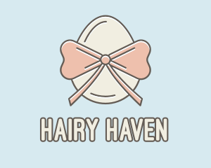 Ribbon Decorated Egg logo design