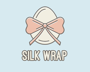 Ribbon Decorated Egg logo design