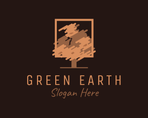 Forest Autumn Tree logo design