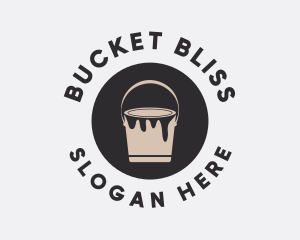 Carpentry Painting Bucket  logo design