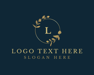 Elegant Eucalyptus Leaf logo