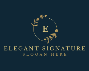 Elegant Eucalyptus Leaf logo design