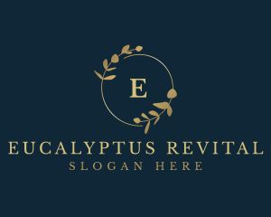 Elegant Eucalyptus Leaf logo