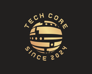 Sphere  Tech Globe logo design