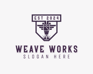 Laser Engraving Metalworks logo design