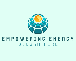 Solar Power Panel logo design