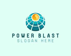 Solar Power Panel logo design