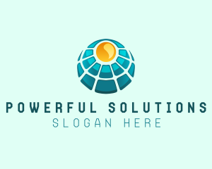 Solar Power Panel logo design