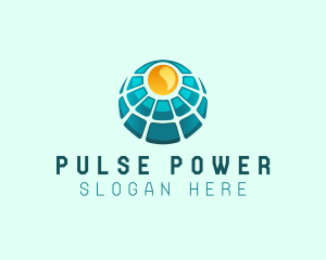 Solar Power Panel logo design