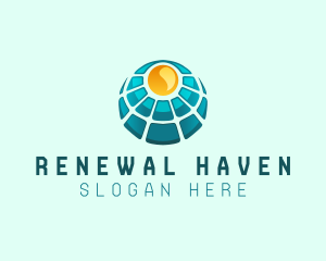 Solar Power Panel logo design