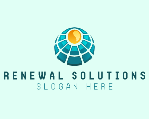 Solar Power Panel logo design