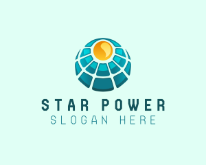 Solar Power Panel logo design