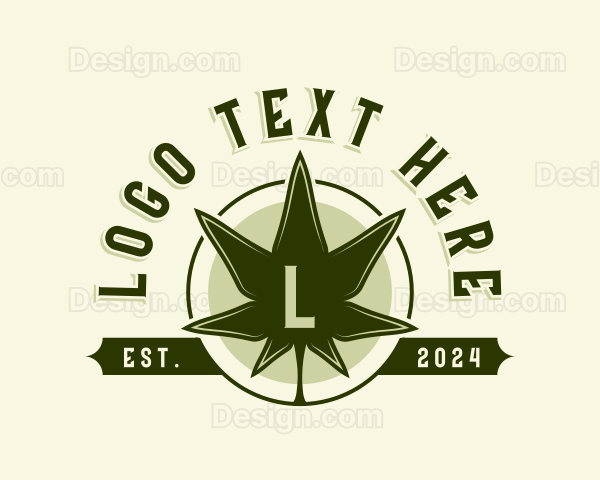 Marijuana Leaf Cannabis Logo