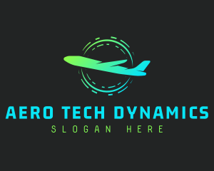 Aeronautics Fly Airplane logo design