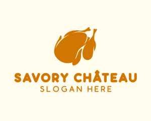 Minimalist Roasted Chicken  logo design