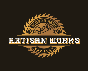 Woodwork Planer Sawmill logo design