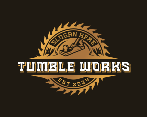 Woodwork Planer Sawmill logo design