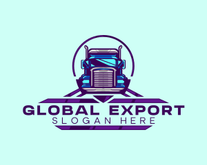 Truck Supply Delivery  logo design