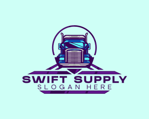Truck Supply Delivery  logo design