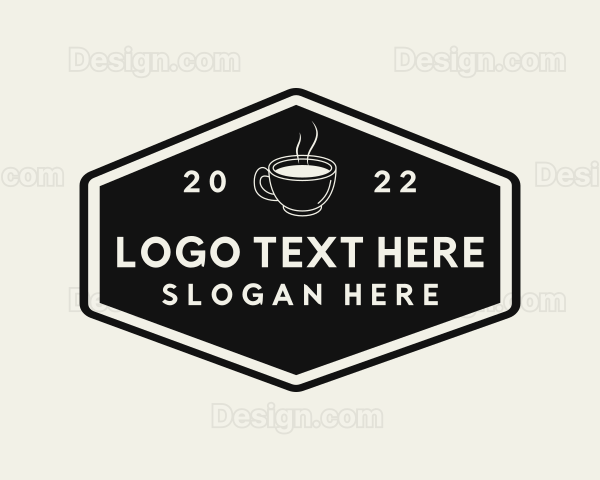 Hot Coffee Drink Logo