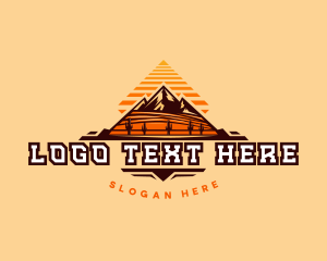 Pyramid Mountain Desert Logo