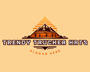 Pyramid Mountain Desert Logo