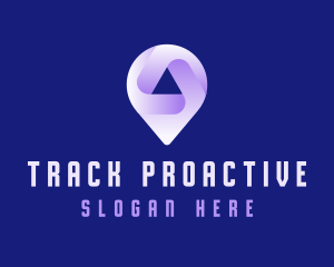 Technology Location Pin Tracker logo