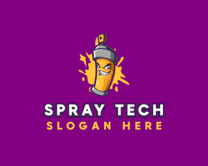 Graffiti Spray Paint logo design