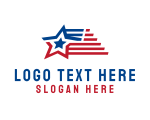 Patriotic American Star  logo